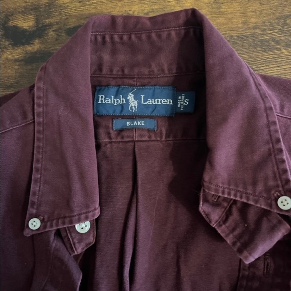 Ralph Lauren Burgundy Button-Up